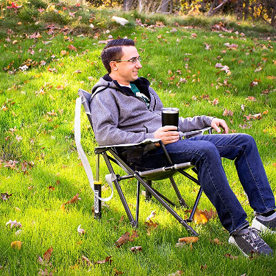 Experience Ultimate Comfort and Relaxation with the GCI KickBack Rocker: A Must-Have for Outdoor Enthusiasts