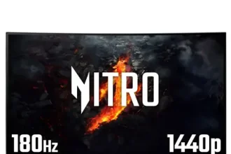 Acer Nitro XZ322QU V3 32 Inch WQHD Curved Gaming Monitor - 180Hz FreeSync