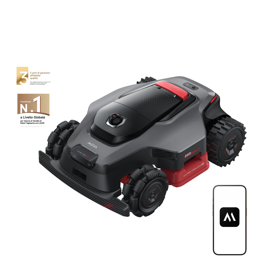 MOVA Serie LiDAX Ultra AWD Robot tagliaerba - Acconto