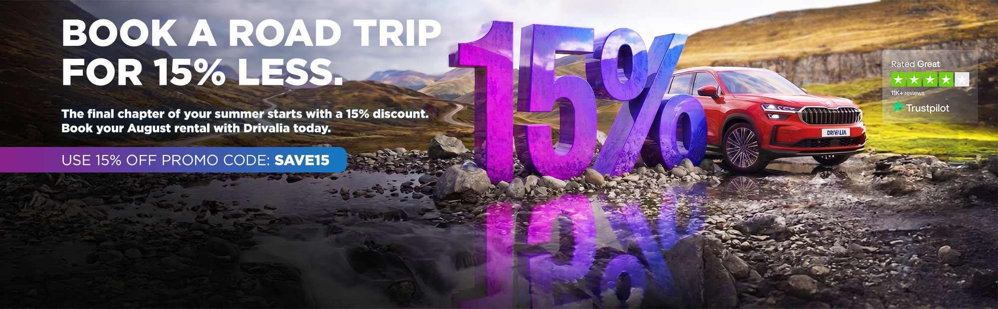 UK Car Hire | Save Up to 20% | Drivalia Car Rental