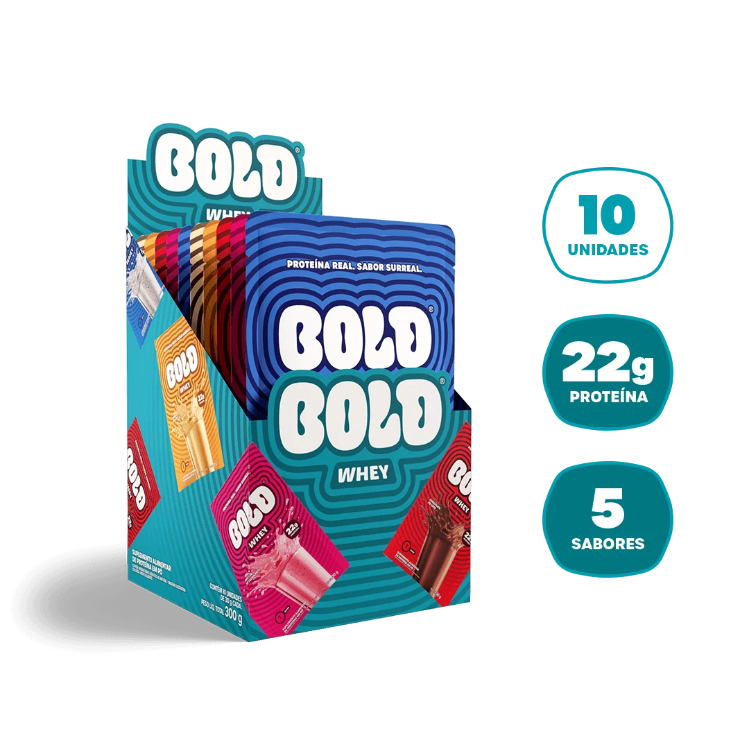 BOLD Whey Caixa Mista (Display com Sachês de 30g)