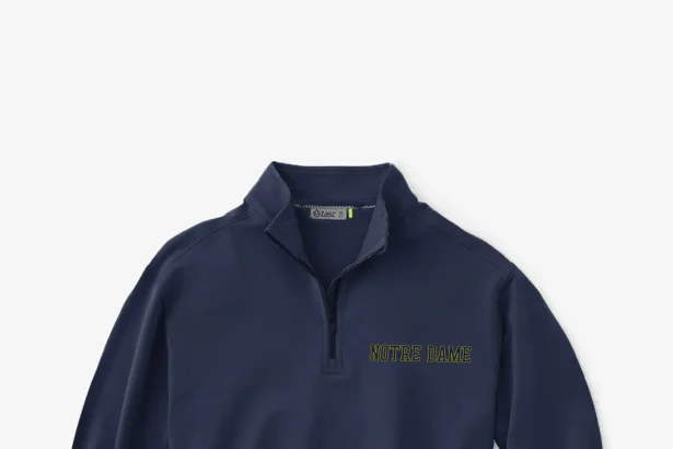 Cloud French Terry Quarter Zip - Notre Dame