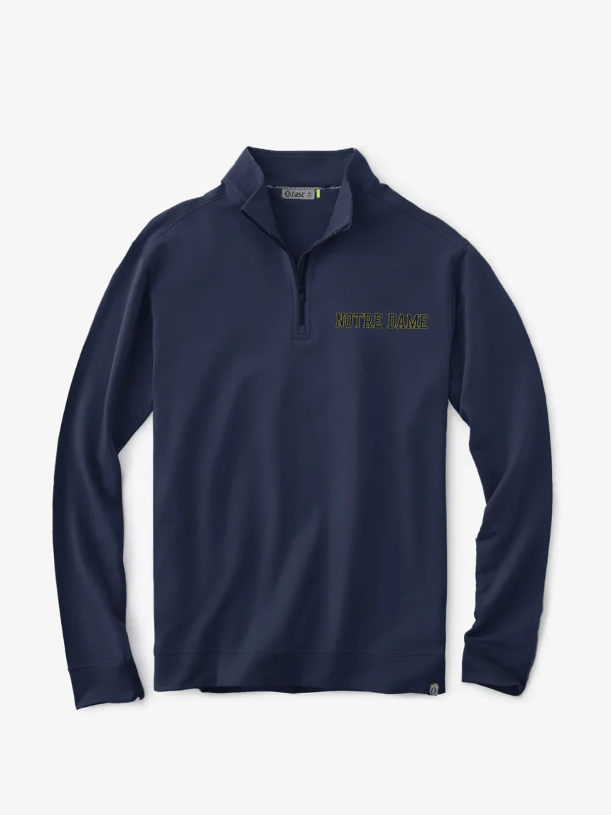 Cloud French Terry Quarter Zip - Notre Dame
