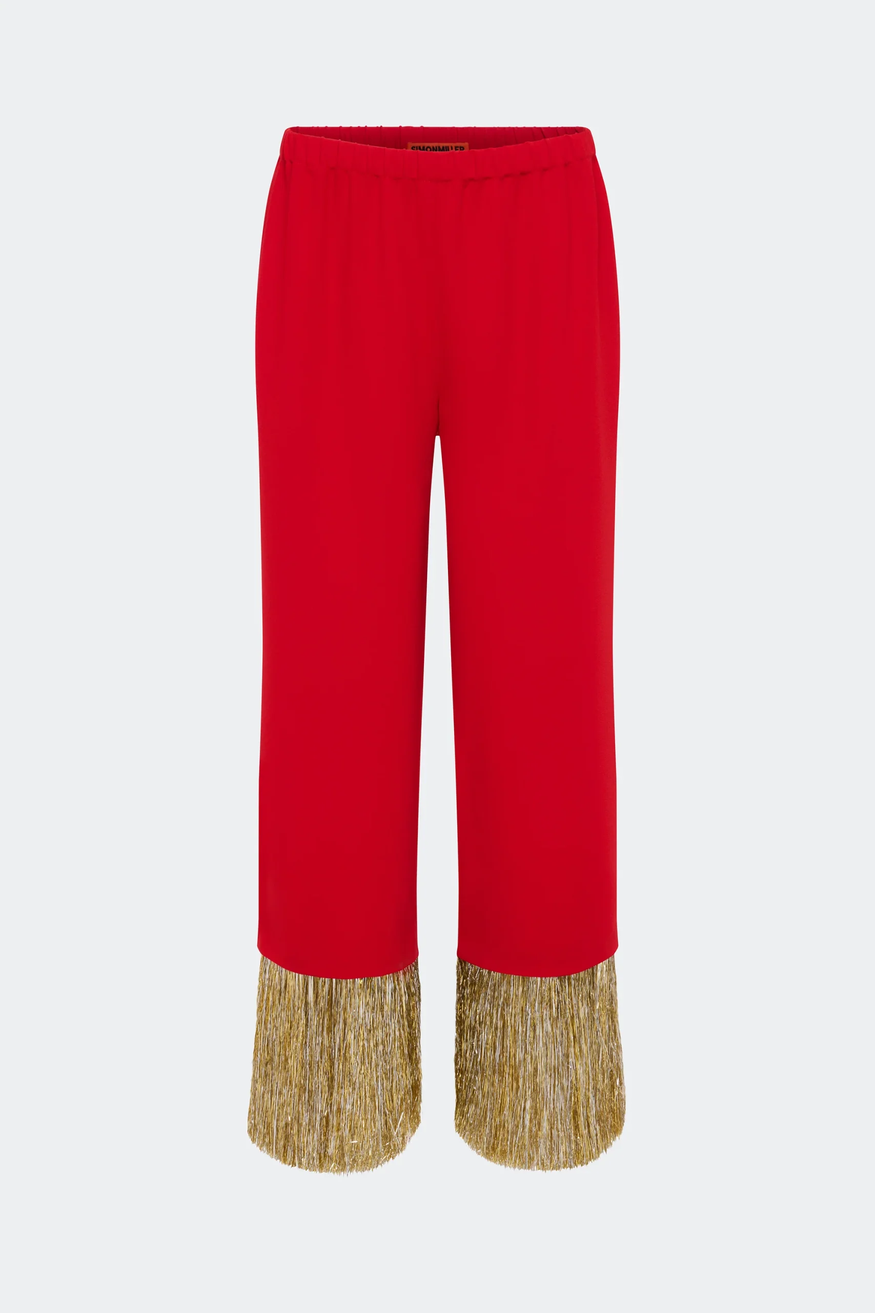 Nella Fringe Pant in Lucky Red