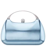 Nina Brando Clutch in Icy Blue