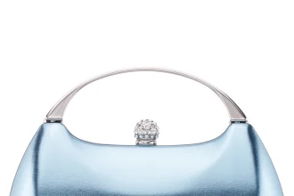 Nina Brando Clutch in Icy Blue