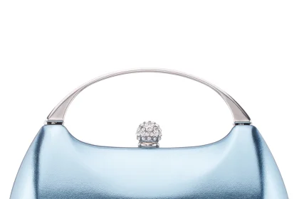 Nina Brando Clutch in Icy Blue
