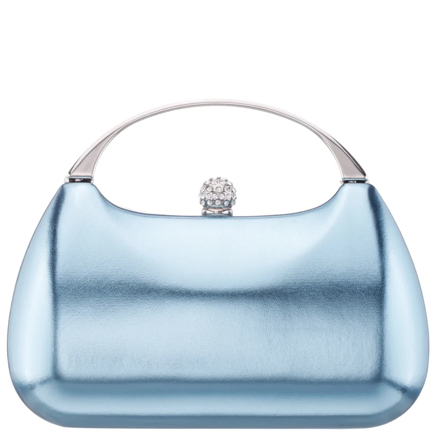 Nina Brando Clutch in Icy Blue