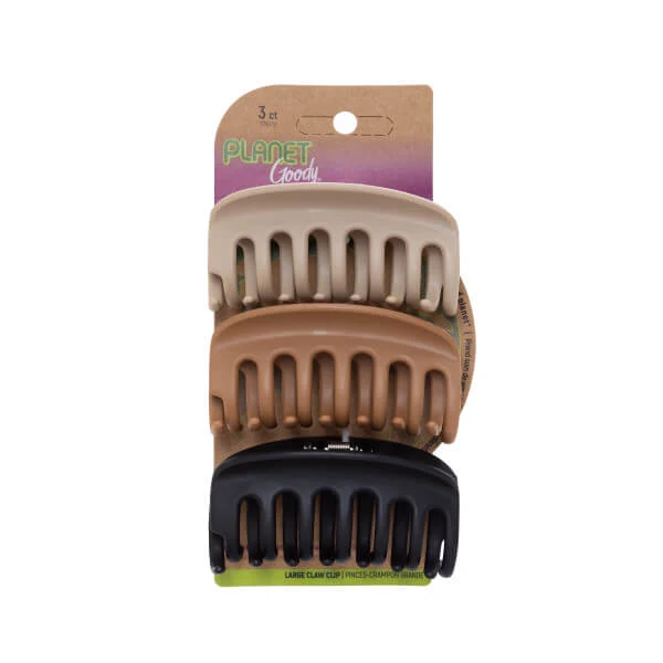 Planet Goody Large Claw Clips, 3 CT