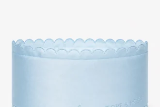 Scalloped Deep Sleep Mask (Light Blue)