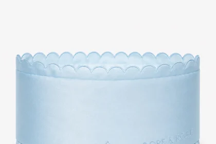 Scalloped Deep Sleep Mask (Light Blue)