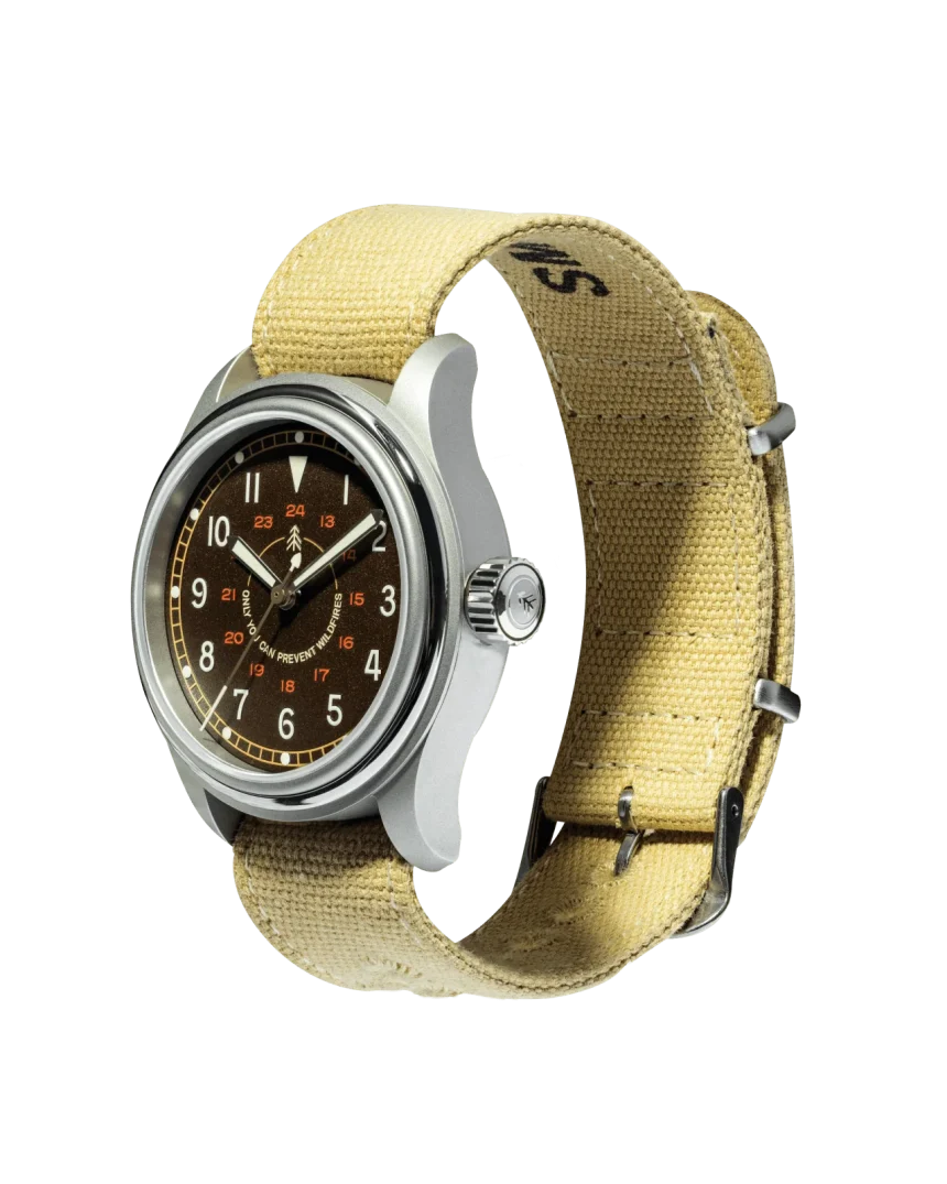 Smokey Bear Tan Canvas NATO Strap