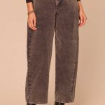 "Ab"solution® High Rise Side Pocket Barrel Leg Petite Corduroy Pants