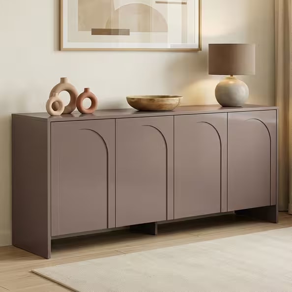 Aiven 4-Door Wooden Sideboard in Atlas