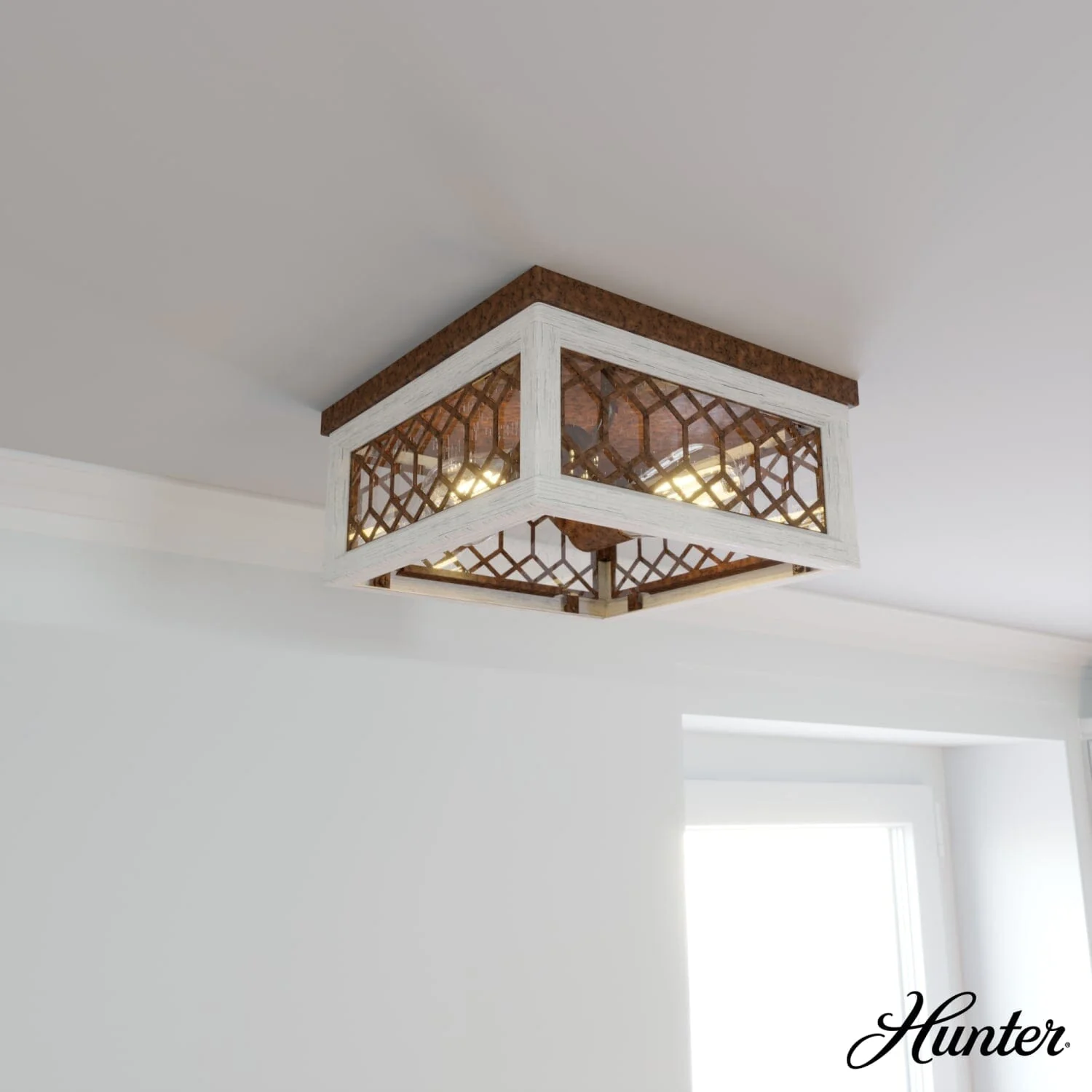 Chevron Flush Mount Light