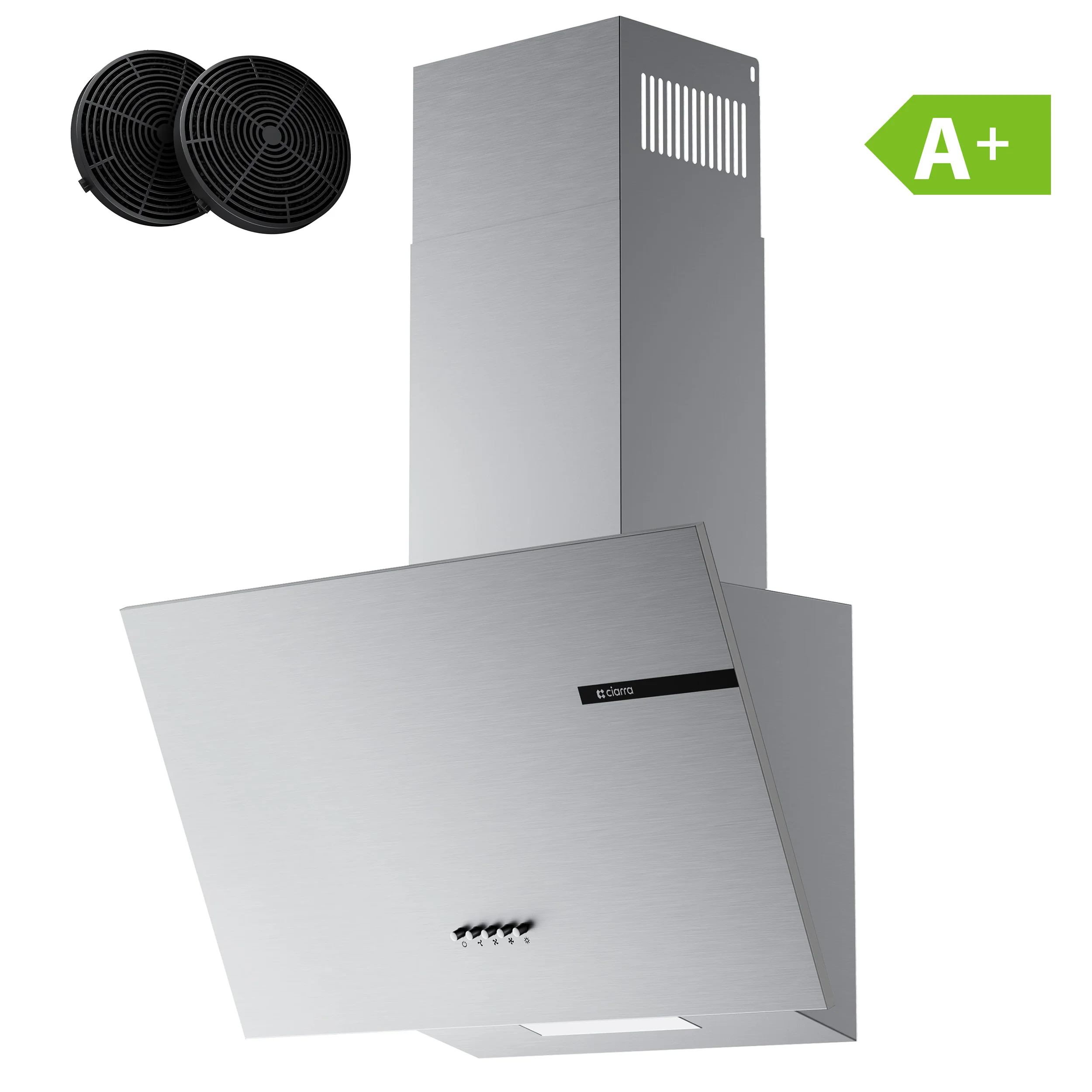 Ciarra Hotte Inclinée 60cm Inox (CBCS6765A)