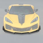 Corvette C8 Z06 / E-Ray Z07 Extended Dry Carbon Front Splitter & Canards