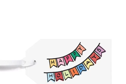 Dear Annabelle Happy Holidays Banner Tags
