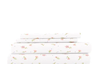 Floral Pattern 4-Piece Sheet Set