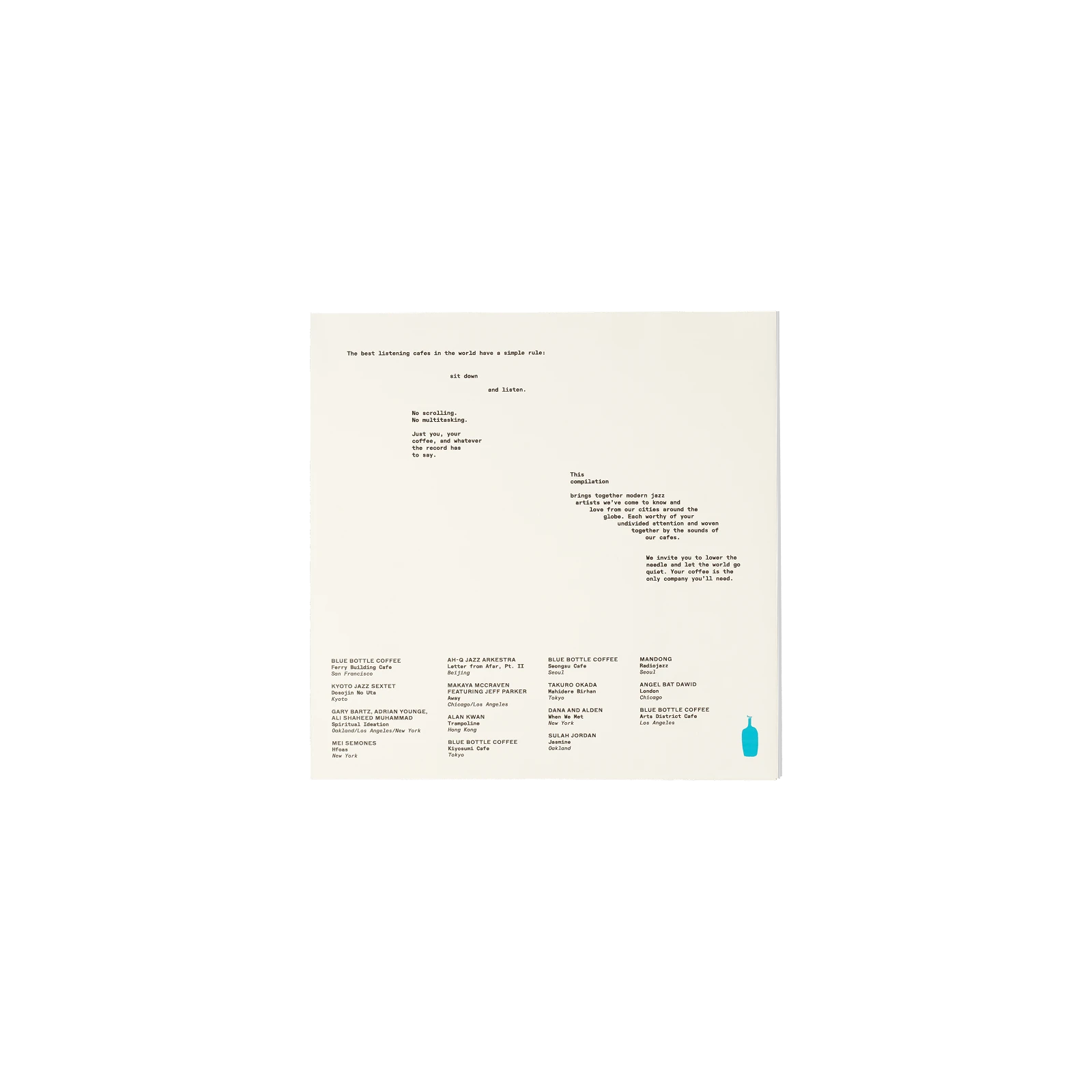Notes in Repose 180g Heavyweight Vinyl Disc