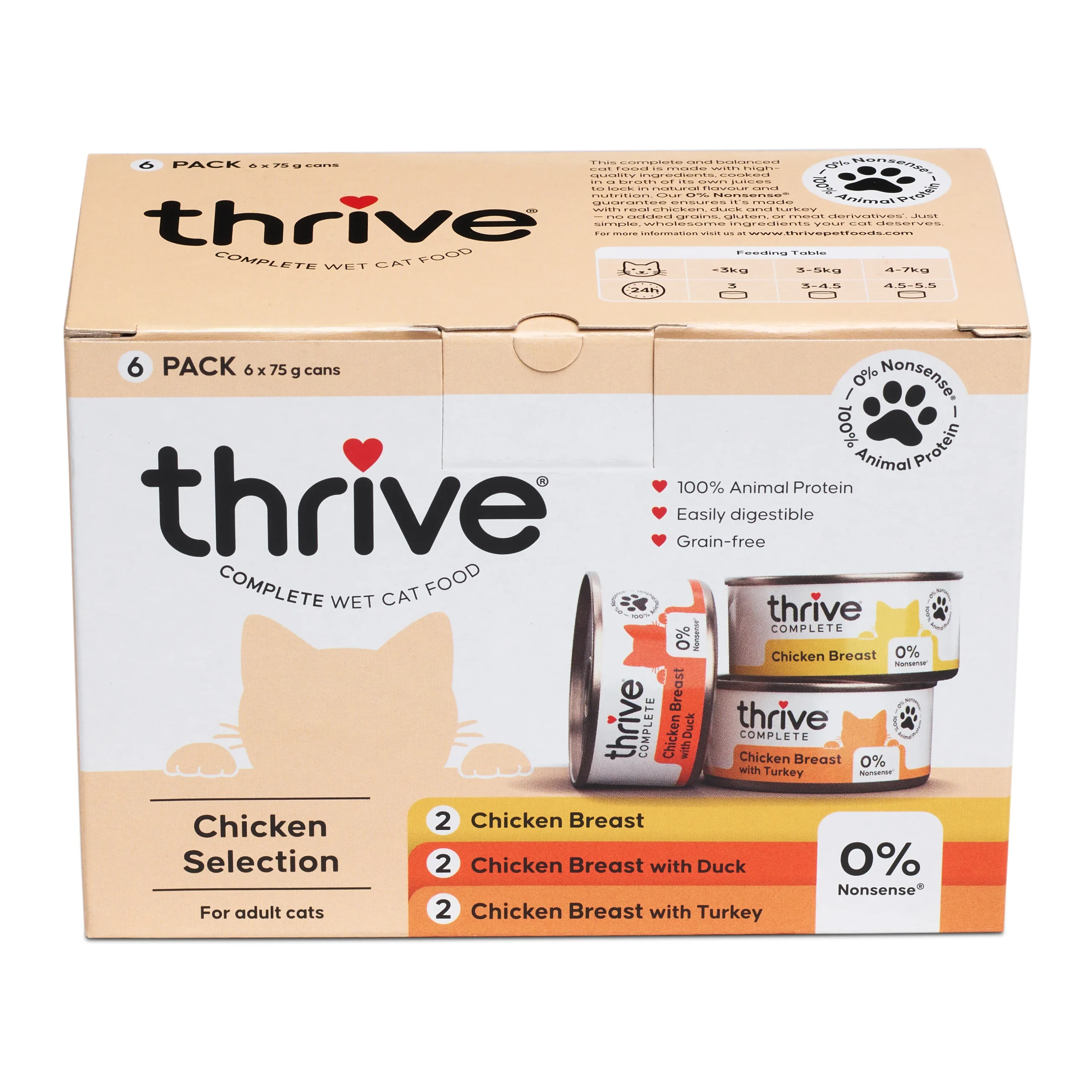Thrive Complete Chicken Selection Wet Cat Food Multipack 6 x 75g