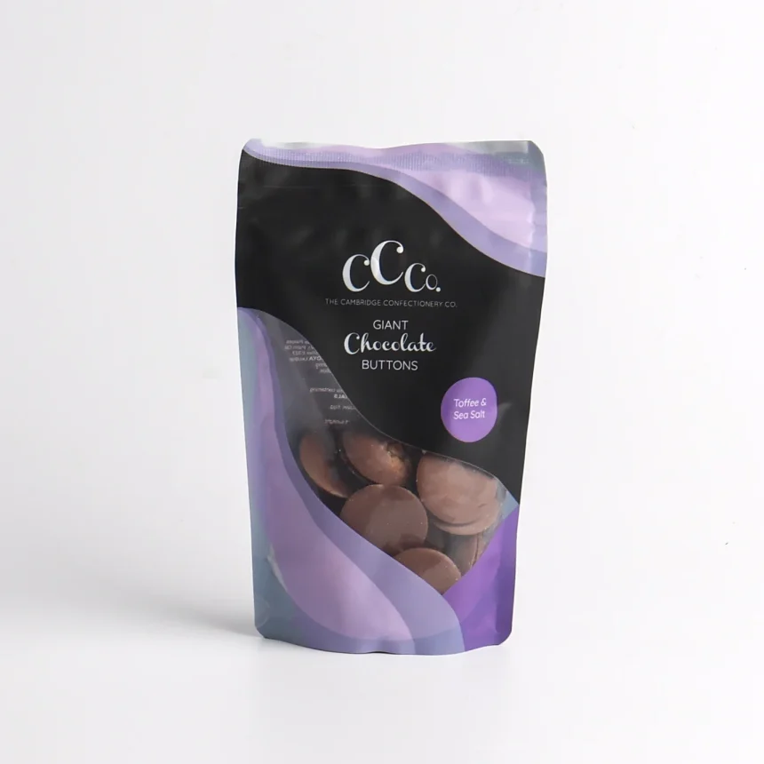 Toffee & Sea Salt Chocolate Buttons (130g)